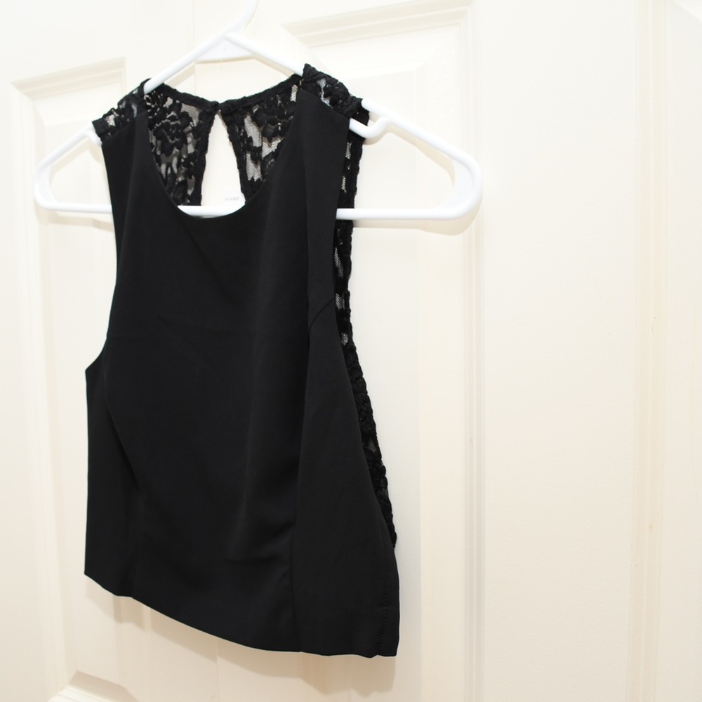 GUESS Black Crop Top